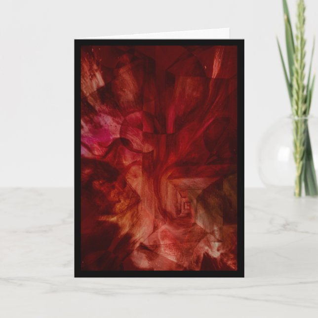 Die Abystin- und Kunstkarte Feiertagskarte (Vorderseite)