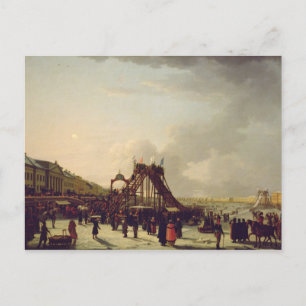 Die Achterbahnen an der Neva in St. Postkarte