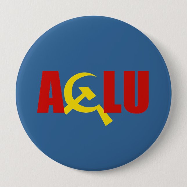 Die ACLU ist kommunistisch Button (Vorderseite)
