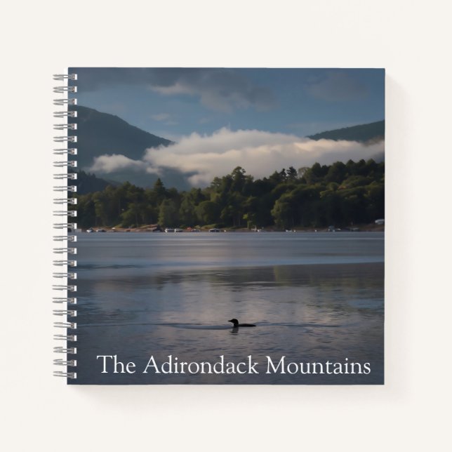 Die Adirondack-Seen Notizbuch (Vorderseite)