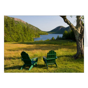 Die Adirondack-Stühle auf dem Rasen des Jordan