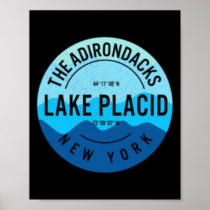 Die Adirondacks Lake Placid New York Skifahren Sno Poster