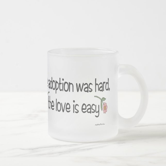 Die Adoption war hart, die Liebe war einfach Mattglastasse (Rechts)