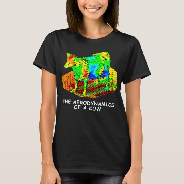 Die Aerodynamik einer Kuh T-Shirt (Vorderseite)