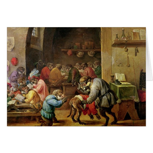 Die Affen an der Schule (Vorderseite (Horizontal))