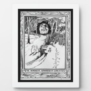 Die Affen bewunderten es großartig Fotoplatte