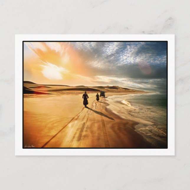 Die afrikanische Flut auf der Postkarte (Vorderseite)