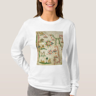 Die afrikanische Nordküste, von einem Seeatlas T-Shirt