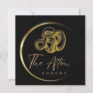 Die Afton Adders Card Feiertagskarte