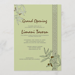 Die ägäische Eröffnungs-Einladung Einladung