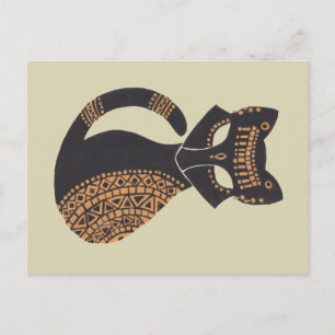 Die ägyptische Katze Postkarte
