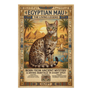 Die Ägyptische Mau Poster