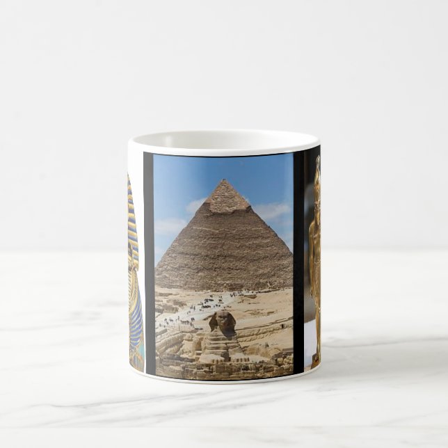 Die ägyptische Pyramide und die Pharaonen Kaffeetasse (Mittel)