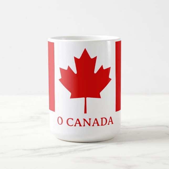 Die Ahornblattflagge Kanadas Kaffeetasse (Mittel)