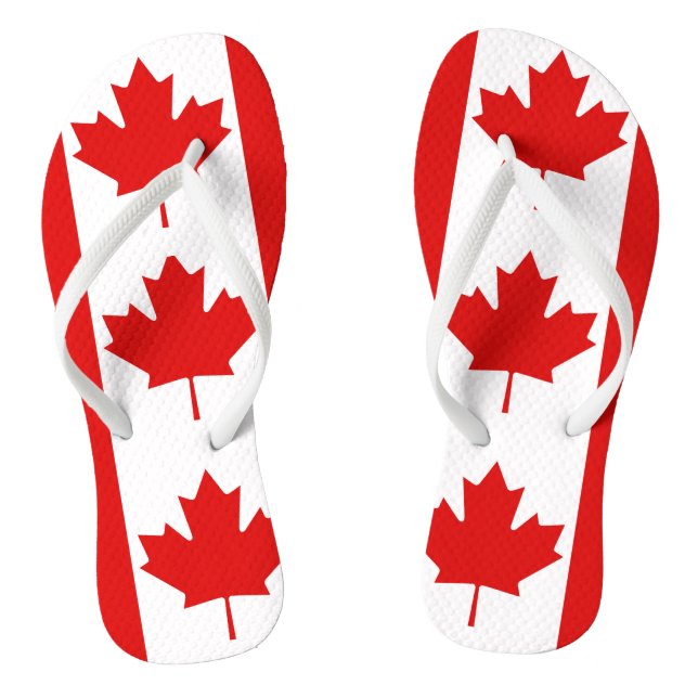 Die Ahornleaf-Flagge Kanadas Flip Flops (Fußbett)