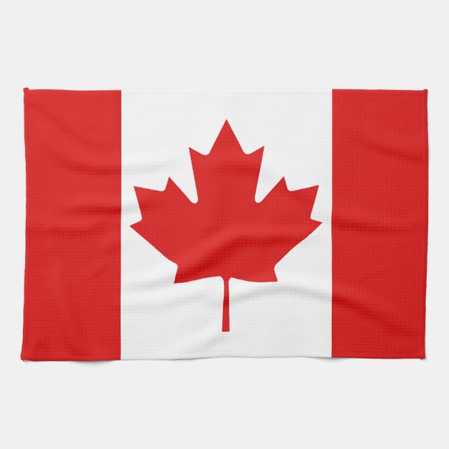 Die Ahornleaf-Flagge Kanadas Handtuch (Horizontal)