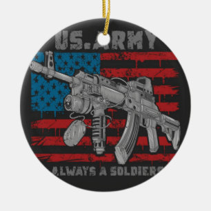 DIE AK47-MASCHINE-GUN KERAMIK ORNAMENT