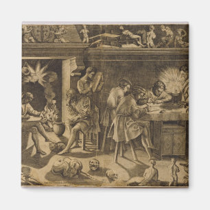 Die Akademie von Baccio Bandinelli, 1547 Magnet