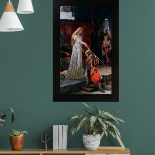 Die Akkolade von Edmund Blair Leighton Poster