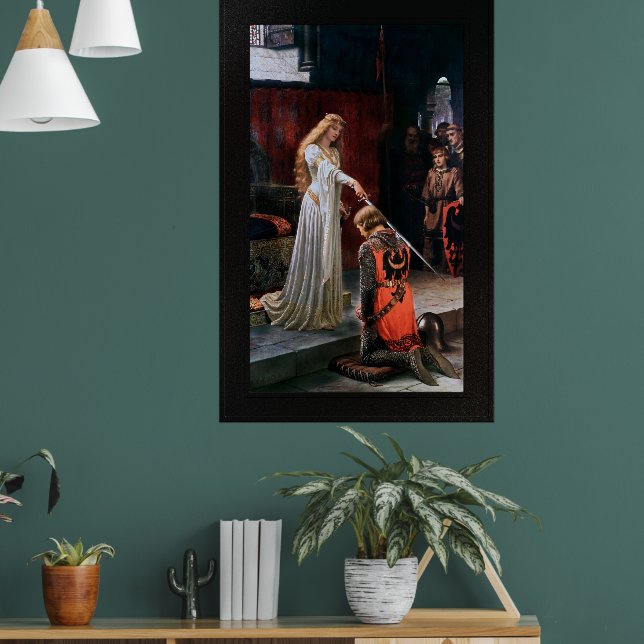 Die Akkolade von Edmund Blair Leighton Poster (Wohnzimmer 1)