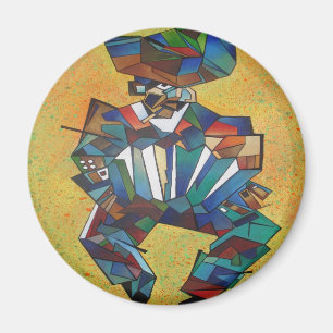 Die akkordionistische Kunst des Kubismus Magnet