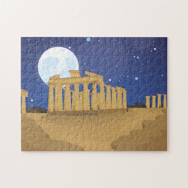 Die Akropolis des Athener Cartoon Puzzle (Horizontal)