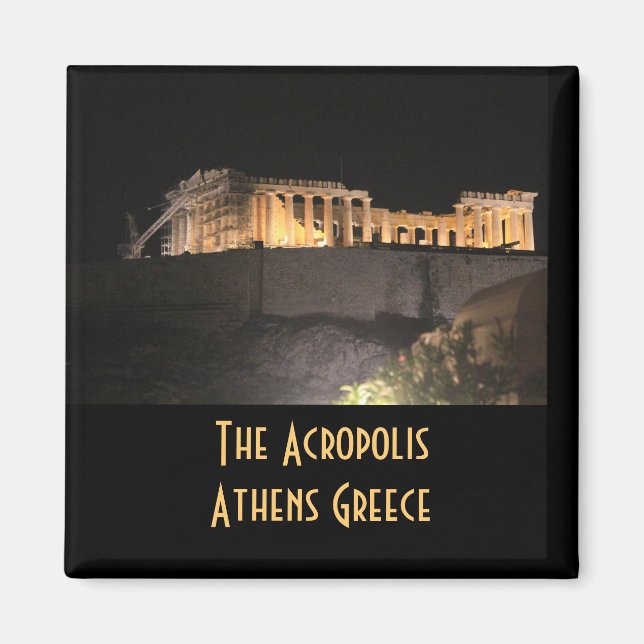Die Akropolis Parthenon Athen Griechenland Magnet (Vorne)