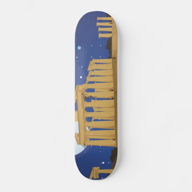 Die Akropolis von Athen Skateboard (Vorderseite)