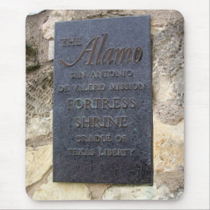 Die Alamo Festung-Schrein Plakette Mousepad