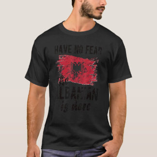 Die Albaner sind hier, die albanische Flagge T-Shirt