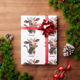 Die Alberne Kuh - "Ernsthaft?" Funny Quote Design Geschenkpapier