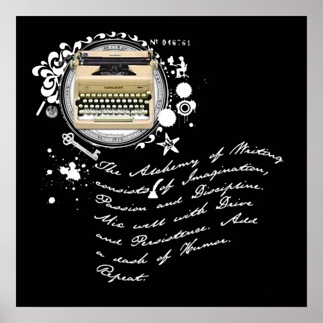 Die Alchimie des Schreibens Poster (Vorne)