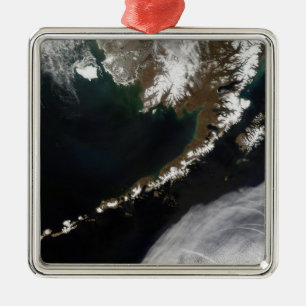 Die Aleutischen Inseln und die Halbinsel Alaska Silbernes Ornament