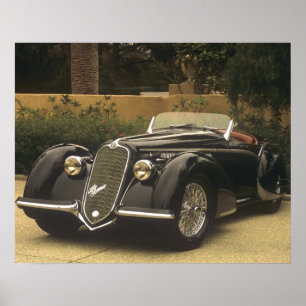 Die Alfa Romeo 8C 2900B ist eine sehr seltene und  Poster