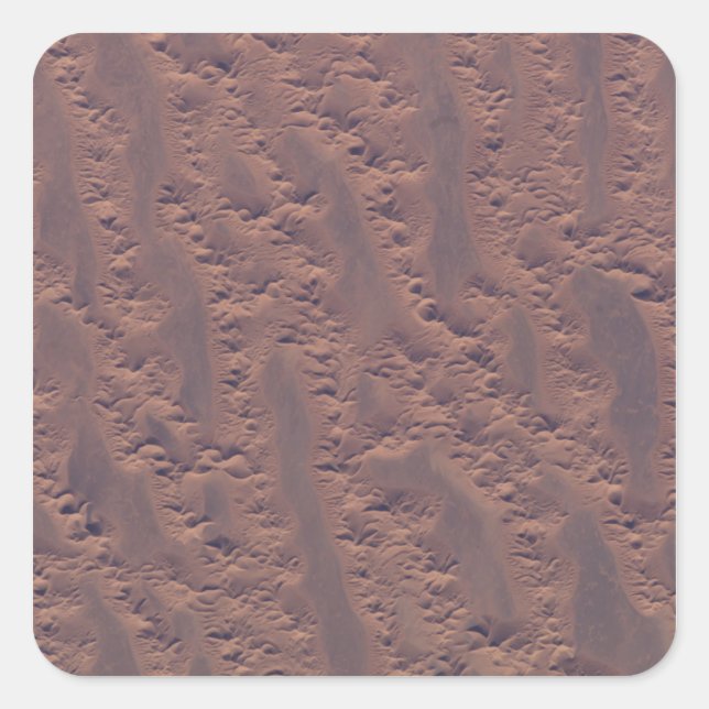 Die algerische Wüste Quadratischer Aufkleber (Vorderseite)