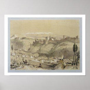 Die Alhambra aus dem Albay, von 'Sketches und Dr. Poster