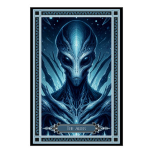 Die Alien-Tarot-Karte Poster