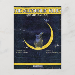 Die alkoholischen Blues Postkarte