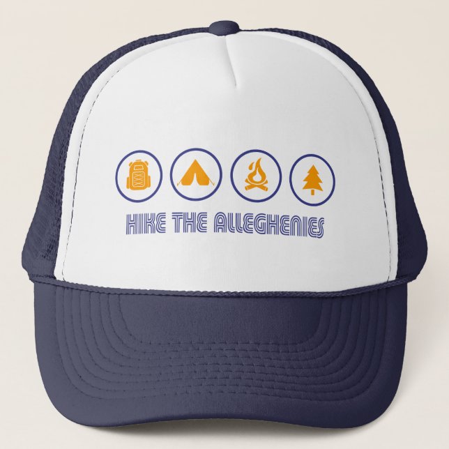 Die Allegheny Mountains erwandern Truckerkappe (Vorderseite)