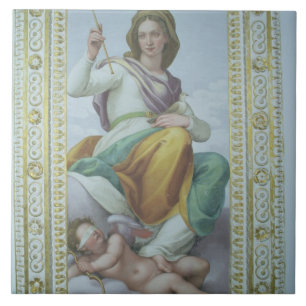 Die Allegorie der Keuschheit (Fresko) Fliese