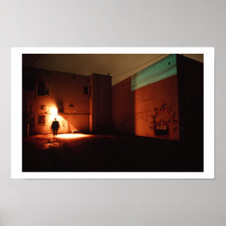 Die Alley in der Nacht Poster