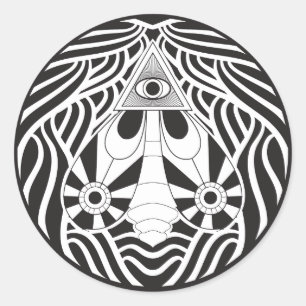Die allgegenwärtige Modeerscheinung Runder Aufkleber