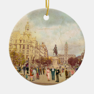 Die Alliierten, Porto. 1935 Keramik Ornament