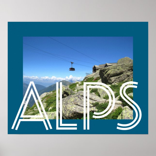 Die Alpen Poster (Vorne)