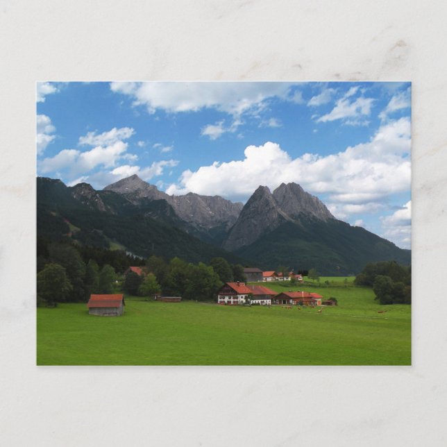 Die Alpen Postkarte (Vorderseite)