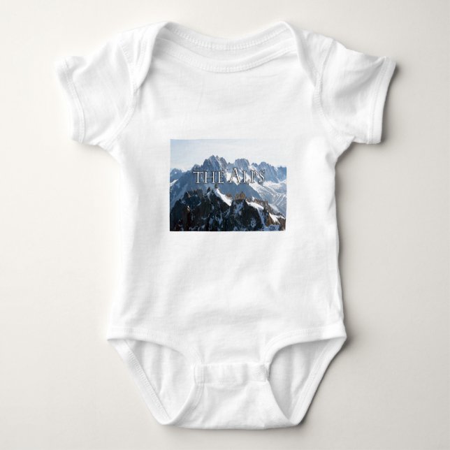 Die Alpen - prächtig! Baby Strampler (Vorderseite)