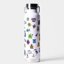 Die Alphabet-Buch-Figuren - Wasserflasche 22 oz