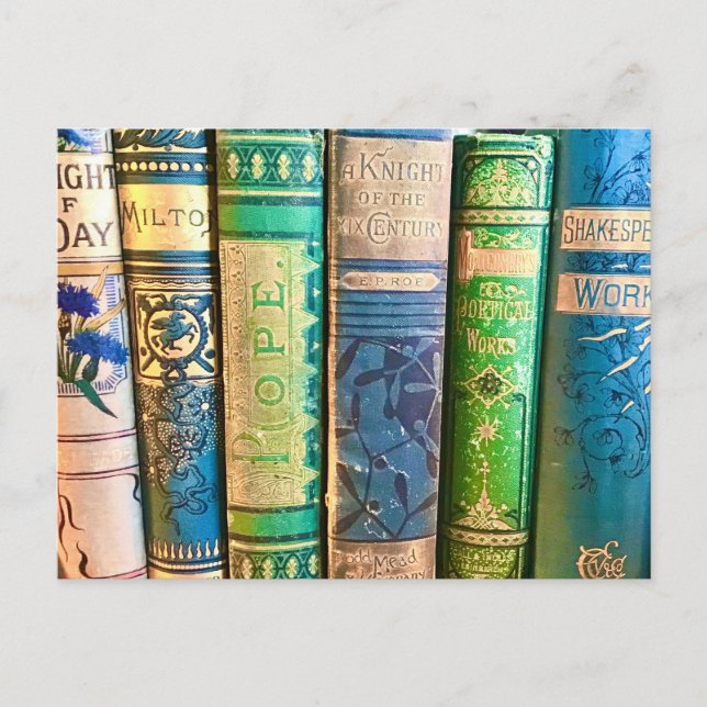 Die alte Bibliothek Postkarte (Vorderseite)