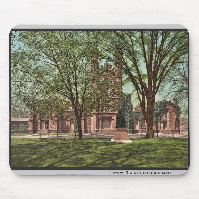 Die alte Bibliothek, Yale-Uni seltenes Photochrom Mousepad (Vorne)