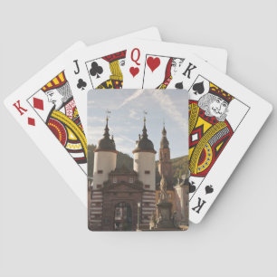 Die Alte Brücke in der Altstadt von Heidelberg, De Spielkarten